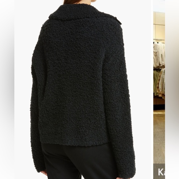 NWT UGG Wool Blend Alaura Cloudfluff Mock Neck Button Up Soft Sweater, Small - Picture 2 of 8